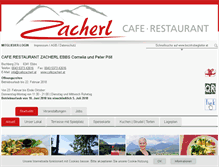 Tablet Screenshot of cafezacherl.at